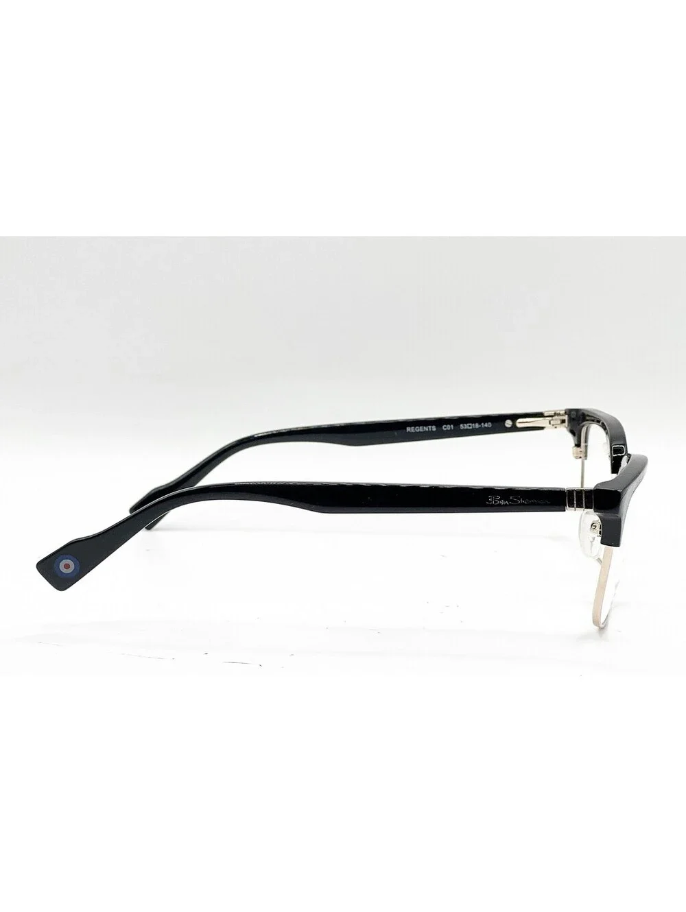 Ben Sherman Regents C01 Black Authentic Eyeglasses 53-18-140